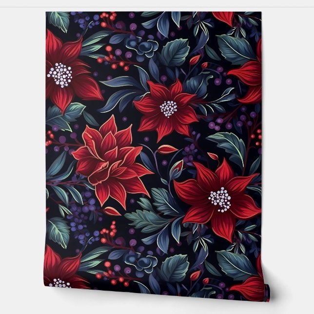 Snowdrop Starry Blooms botanisch Tapete (Abrollen)