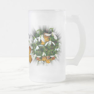 SNOWDROP ~ Tasse aus Mattiertem Glas