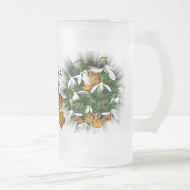 SNOWDROP ~ Tasse aus Mattiertem Glas (Rechts)