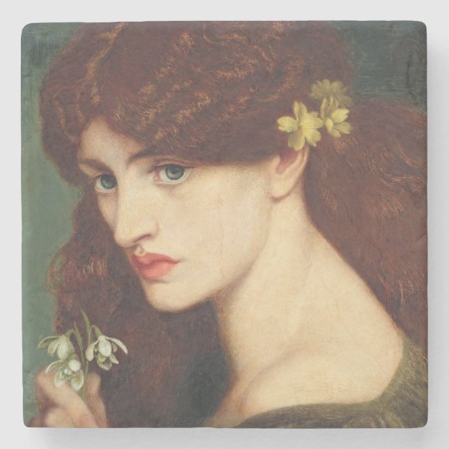 Snowdrops, 1873 (Öl auf Leinwand) Steinuntersetzer (Vorderseite)