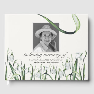 Snowdrops Foto Memorial Funeral Gästebuch