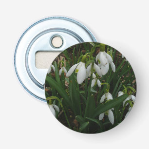 Snowdrops I (Galanthus) Weiße Frühlingsblumen Flaschenöffner