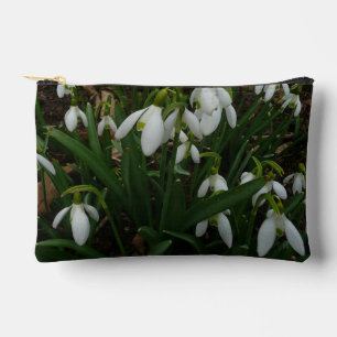Snowdrops I (Galanthus) Weiße Frühlingsblumen Zubehörtasche