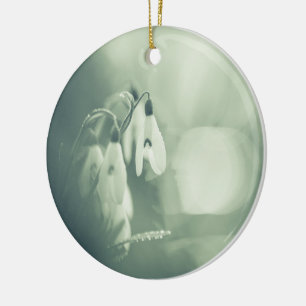 Snowdrops Nature Photo Ceramic Ornament