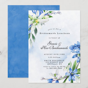 Snowdrops Scilla Bridesmaids Luncheon Einladung
