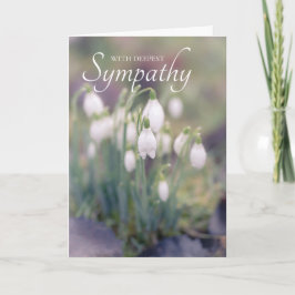 Snowdrops Sympathy Card Karte