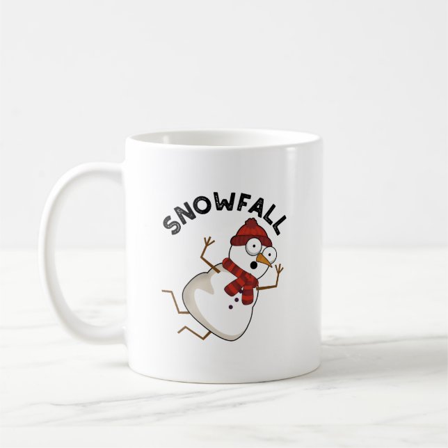 Snowfall Funny Snow Pub Kaffeetasse (Links)