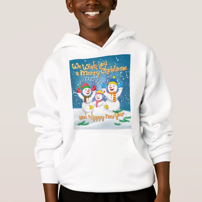 SnowFamily - Weihnachten und Neues Jahr - Ugly Swe Hoodie (Vorderseite)