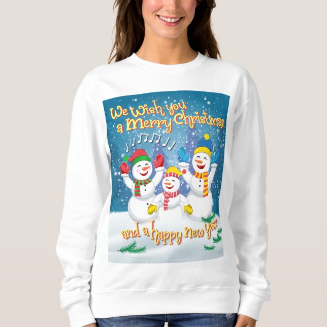 SnowFamily - Weihnachten und Neues Jahr - Ugly Swe Sweatshirt (Vorderseite)
