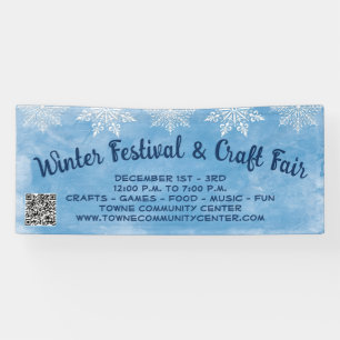 Snowflags Blue QR Code Schifffahrtsgesellschaft Lu Banner