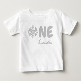 Snowflake 1. Geburtstag Baby T - Shirt