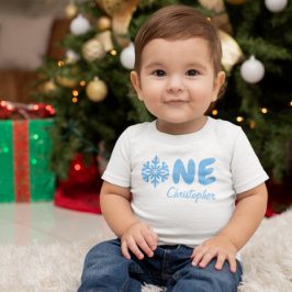 Snowflake 1. Geburtstag Baby T-shirt