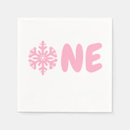 Snowflake 1. Geburtstag Serviette