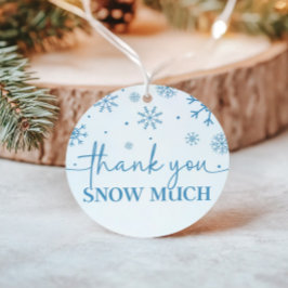 Snowflake 1. Geburtstag Winter Danke Geschenkanhänger