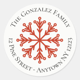 Snowflake Address Sticker