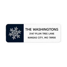 Snowflake-Adressetikett