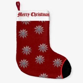 Snowflake ai art kleiner weihnachtsstrumpf