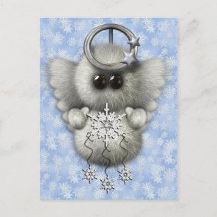 Snowflake Angels Feiertagspostkarte