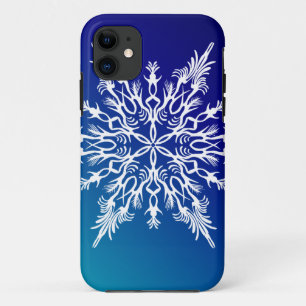SNOWFLAKE auf blau Case-Mate iPhone Hülle