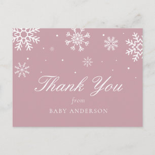Snowflake Baby Es ist kalt draußen Danke Postkarte