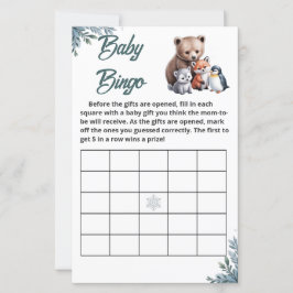 "Snowflake" Baby Shower Bingo