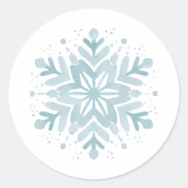 Snowflake Baby Shower Snowflake Envelope Sticker
