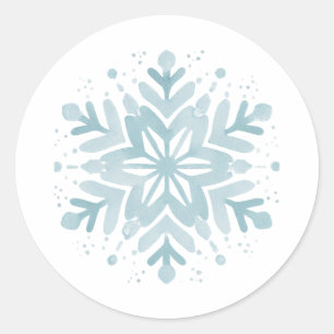 Snowflake Baby Shower Snowflake Envelope Sticker