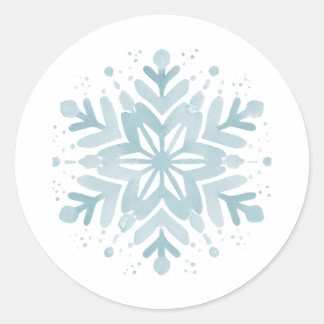 Snowflake Baby Shower Snowflake Envelope Sticker