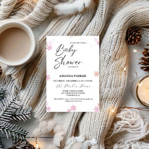 Snowflake Baby Winter Baby Dusche Einladung