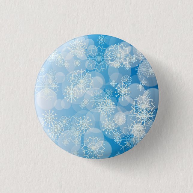 Snowflake background button (Vorderseite)