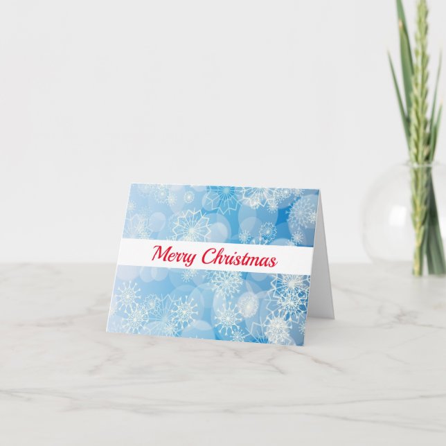 Snowflake background feiertagskarte (Vorderseite)