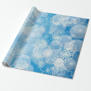 Snowflake background geschenkpapier