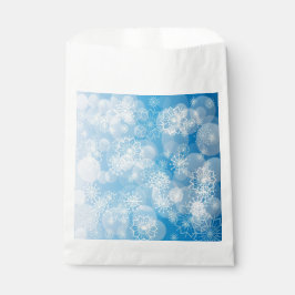 Snowflake background geschenktütchen