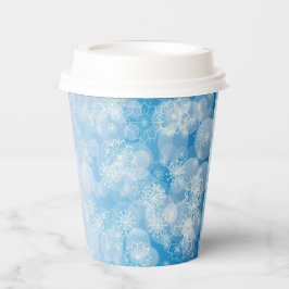 Snowflake background pappbecher