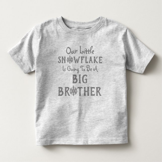 Snowflake Big Brother Kleinkind T - Shirt (Vorderseite)