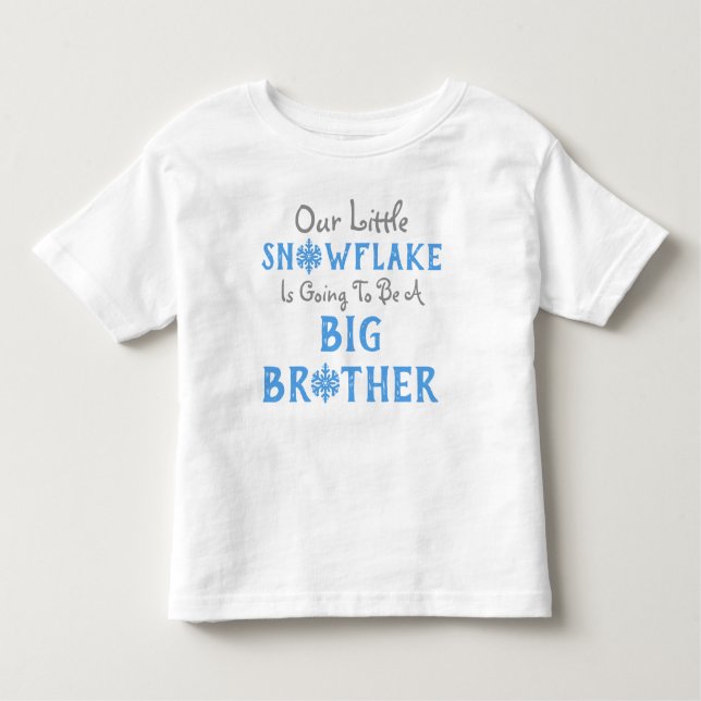 Snowflake Big Brother Kleinkind T-shirt (Vorderseite)