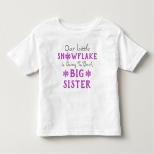 Snowflake Big Sister Kleinkind T - Shirt