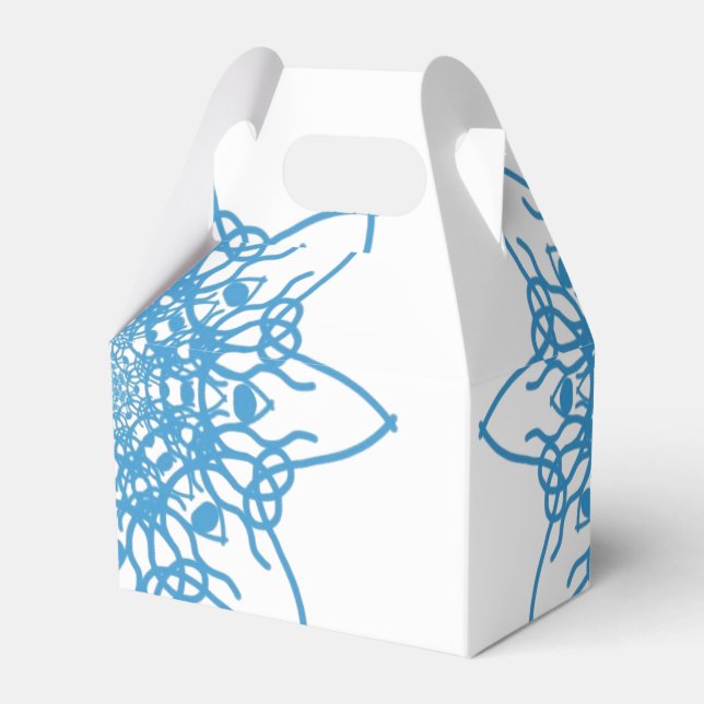 Snowflake Blue Geschenkschachtel (Vorderseite)