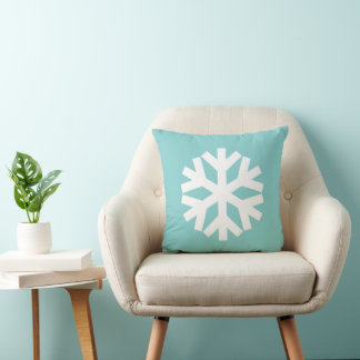 Snowflake blue kissen