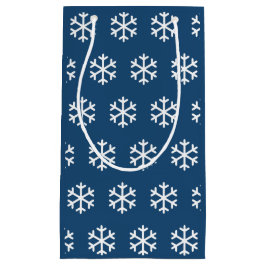 Snowflake Blue Weihnachtsgeschenktasche Kleine Geschenktüte