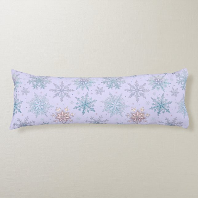 "Snowflake Body Pillow" Seitenschläferkissen (Vorderseite)