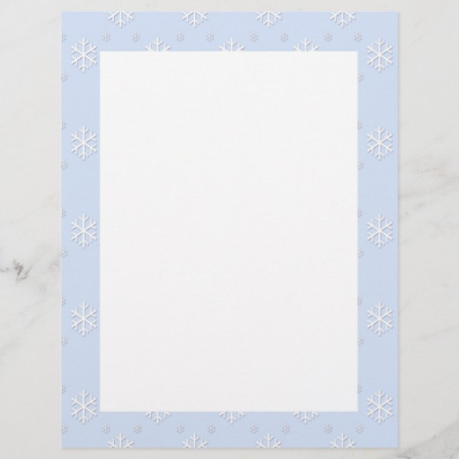 Snowflake Border Letterhead (Vorderseite)