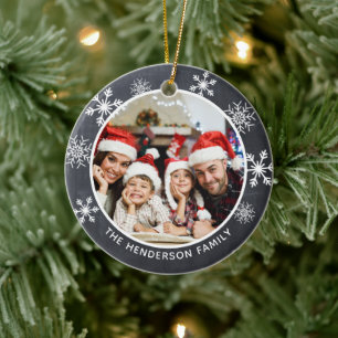 Snowflake Chalkboard Wunderbare Zeit des Jahres Keramik Ornament