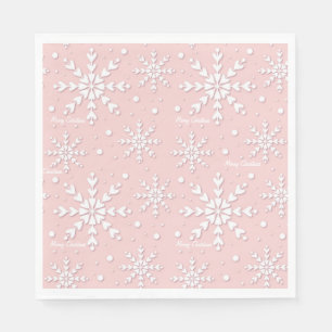 Snowflake Christmas Napkin Serviette