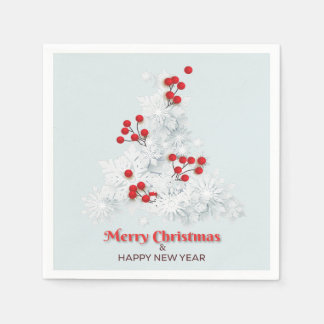 Snowflake Christmas Tree Serviette