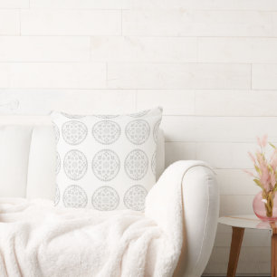 Snowflake Circle Kissen