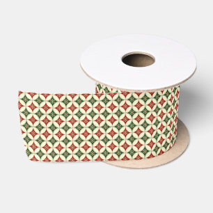 Snowflake Circles 4-RIBBON SPOOL Satinband