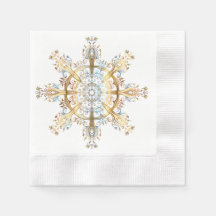 Snowflake Cocktail Napkins