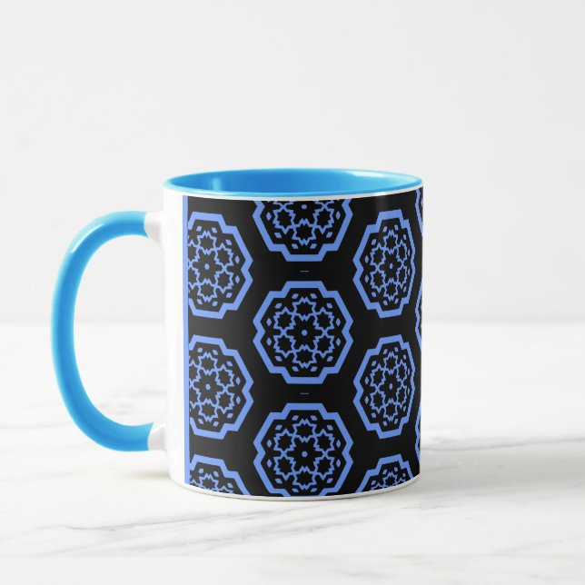 Snowflake Constellation - v2 - Blau Tasse (Links)