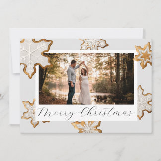 Snowflake Cookies Weihnachtskarte Feiertagskarte